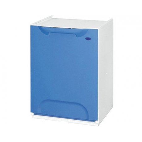 CUBO DE RECICLAJE INDIVIDUAL MODULAR APILABLE AZUL