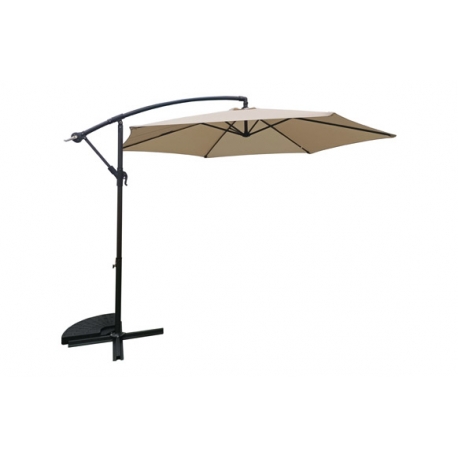 Parasol aluminio excentrico beige