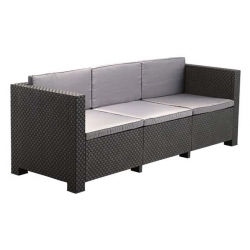 Sofa 3 plazas ratan resina diva