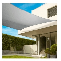 Toldo vela sombreo grade rectangular 5x3 m gris 340 gr coolaroo