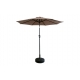 Parasol aluminio inclinable beige