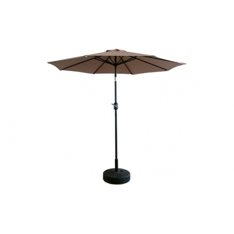 Parasol aluminio inclinable beige