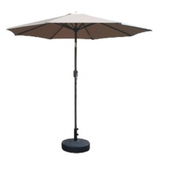 Parasol aluminio inclinable taupe