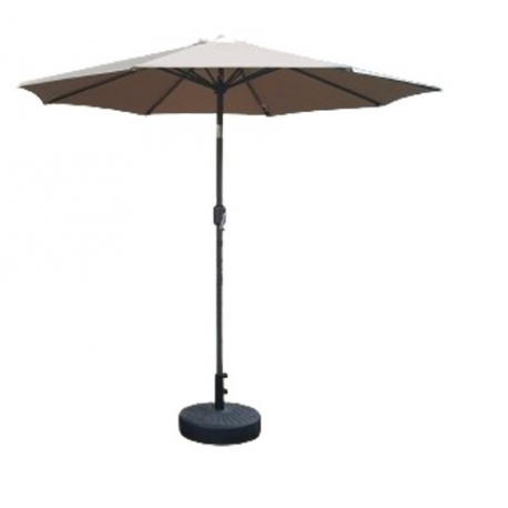 Parasol aluminio inclinable taupe