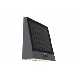 Aplique solar raksa 1000lm 4000k 5.2w negro