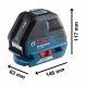 Nivel laser bosch gll 3-50 p de linea autonivelante