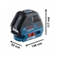 Nivel laser de lineas bosch gll 3-50