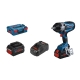 Atornillador de impacto a bateria bosch gds 18v-1000 c + 2 procore18v 5,5ah + gal 1880 cv + l-boxx 136