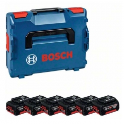 Set baterias bosch 6 gba 18v 4ah + l-boxx