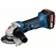 Amoladora bateria bosch gws 18-125 v-li con 2 bat 4 ah- 1000w