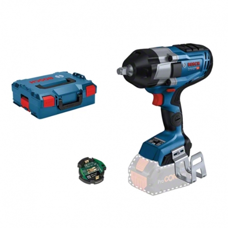 Atornillador de impacto a bateria bosch gds 18v-1000 c professional + gcy 42 + l-boxx 136