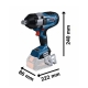 Atornillador de impacto a bateria bosch gds 18v-1050 hc professional