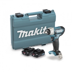 LLAVE DE IMPACTO MAKITA TW141DSAE 12V 145NM + 2 BATERIAS 2 AH + CARGADOR + MALETIN