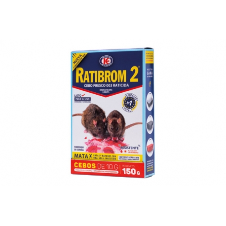 Raticida cebo fresco ratibrom-2 150 gr