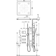 Termostatica kit ducha electronico tres exclusive shower technology cromo 092.863.09