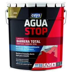 Impermeabilizante ceys aguastop barrera total 14kg gris