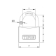 Candado ifam serie tf50 arco normal laton 50 mm