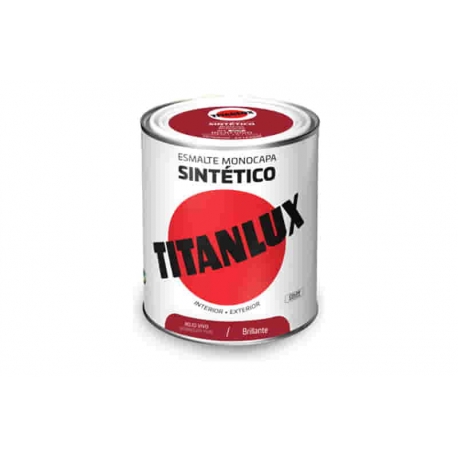 Esmalte sintetico titan brillo 0523 750 ml rojo vivo