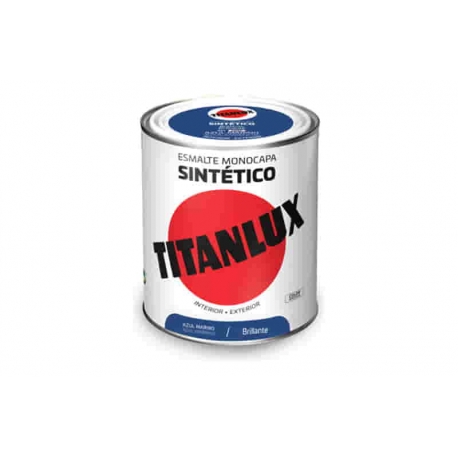 Esmalte sintetico titan brillo 0551 250 ml azul marino