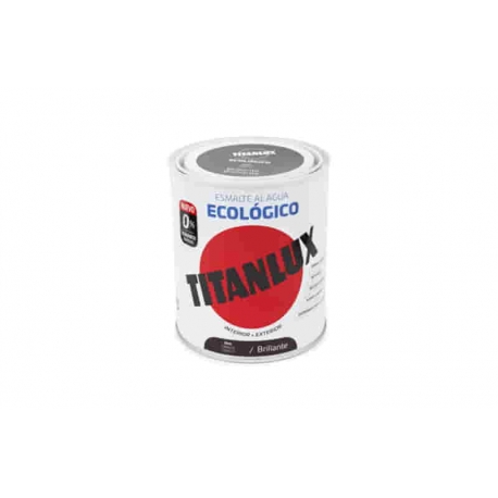 Esmalte al agua titan tabaco brillante 750 ml 544