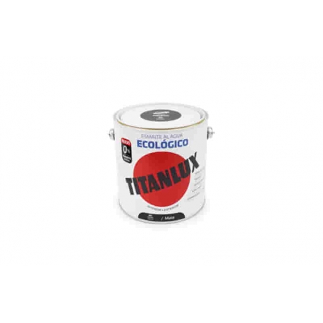 Esmalte al agua titan negro mate 750 ml