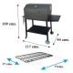 Barbacoa carbon con ruedas imex el zorro 71444