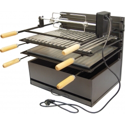 Cajon parrilla 70x40x50 cm con plancha y asador 71553