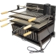 Cajon parrilla 70x40x50 cm con plancha y asador 71551