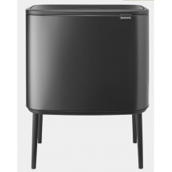 Cubo brabantia bo touch bin confident grey 11+23 l con patas