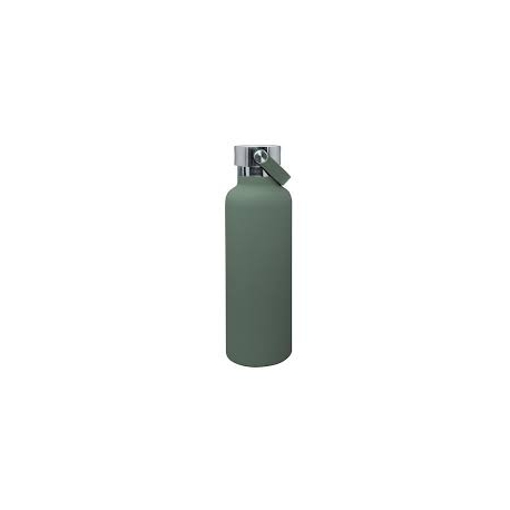 Botella termo inox sport 750 ml verde kaki doble pared