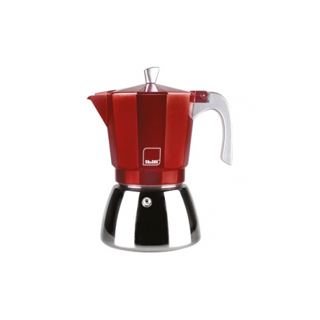 Cafetera ibili acero y aluminio induccion elba 6 tazas