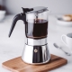 Cafetera italiana induccion lacor borosilicato 4 tazas