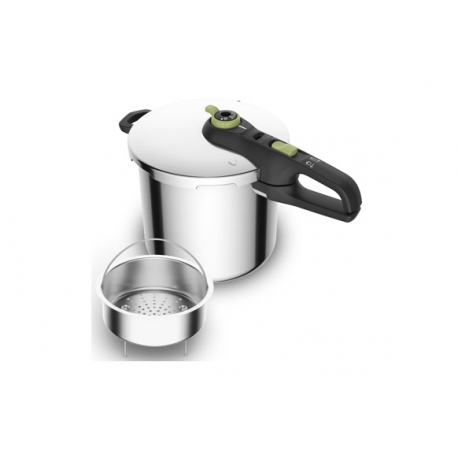 Olla express rapida tefal secure trendy 8 l con cestillo