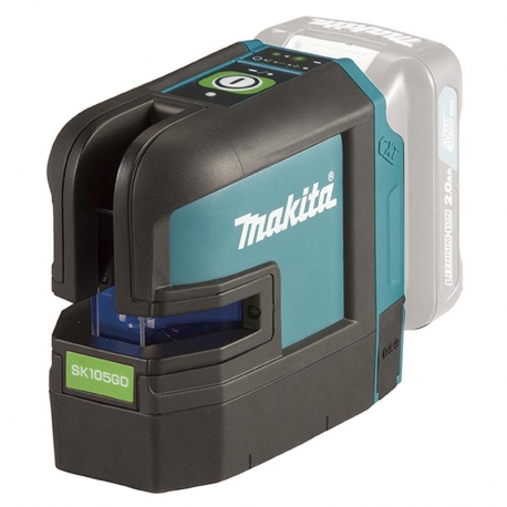 Nivel laser en cruz makita sk105gdz 12vmax cxt verde