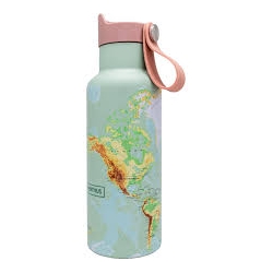 Botella termo inox click & drink 500 ml mapa