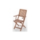 Silla de jardin plegable con brazos acacia fsc
