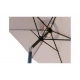 Parasol aluminio inclinable manivela beige