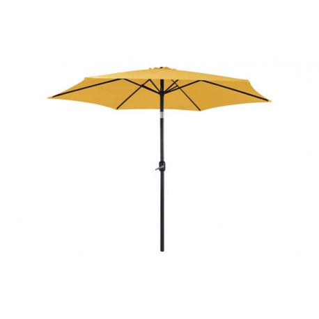 Parasol aluminio inclinable mostaza