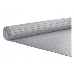 Cañizo pvc reforzado 2 tabiques 19 mm 1,5 x 3 m gris