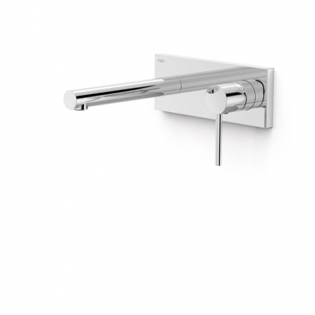 Monomando lavabo mural tres max empotrado 180 mm cromo 06230031