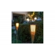 Baliza solar led bambu efecto llama