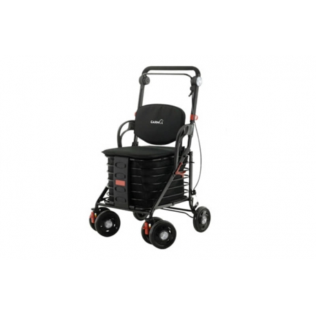 Carro compra garmol con asiento negro relax c-1