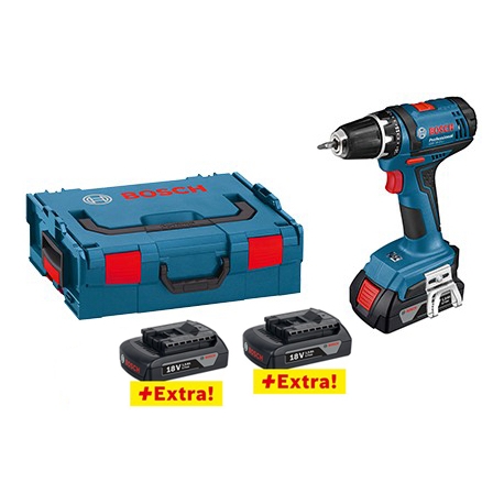 TALADRO ATORNILLADOR BOSCH GSR 18-2-LI 3 BATERIAS 1.5 Y CARGADOR