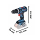 Taladro bateria bosch percutor gsb 18v-60 c professional+ l-boxx 136