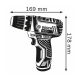 Taladro atornillador a bateria bosch gsr 12-15 v + 2 baterias de 12v 2ah + cargador