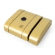 CERRADURA ELECTRONICA AYR BLUETOOTH 2 MANDOS INVISIBLE LATON MATE