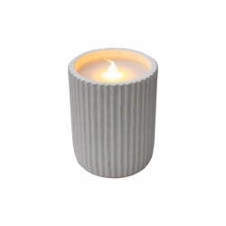VELA DOLO DE CERA Y CERAMICA 20 LM LUZ EFECTO LLAMA