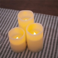 VELAS DOLO 20 LM LUZ CALIDA Y EFECTO LLAMA PACK DE 3 