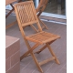 Silla de jardin madera tropical acacia fsc