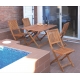 Silla de jardin madera tropical acacia fsc